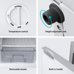 Devanti 81L Upright Freezer Fridge - Compact Freezer - Image 6