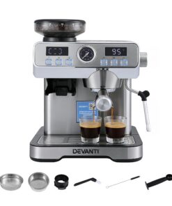 Devanti Coffee Machine Espresso Latte Maker for Perfect Brews - Image 8