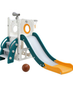 Keezi Kids Slide Set with Basketball Hoop for Active Play - Image 9