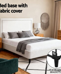 Artiss Queen Bed Frame with Headboard for Stylish Comfort - Image 4