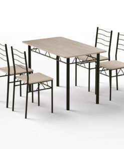 Artiss Dining Table Set - Modern Oak for Family Gatherings - Image 3