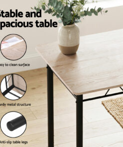 Artiss Dining Table Set - Modern Oak for Family Gatherings - Image 6