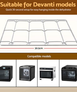 Devanti 304 Stainless Steel Hanging Rack Accessory for Food Dehydrator - Image 6
