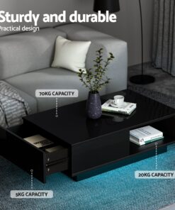 Artiss LED TV Unit & Coffee Table Set - Modern Living Solution - Image 8