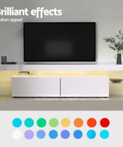 Artiss LED TV Unit & Coffee Table Set for Modern Living - Image 5