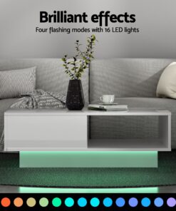 Artiss LED TV Unit & Coffee Table Set for Modern Living - Image 6