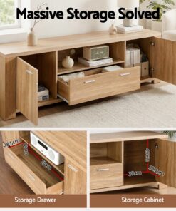 Artiss TV Unit & Coffee Table Set for Stylish Living Rooms - Image 5