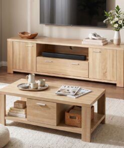 Artiss TV Unit & Coffee Table Set for Stylish Living Rooms - Image 9
