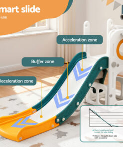 Keezi Kids Slide Set with Basketball Hoop for Active Play - Image 7