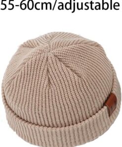 Knitted Hat - Rolled Brim Beanie - Warm Winter Accessory - Image 4