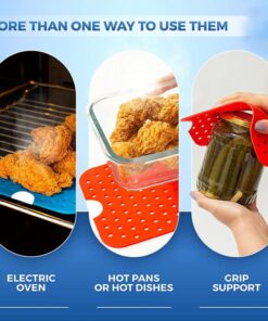 Reusable Silicone Air Fryer Liners for Easy Cooking - Image 3