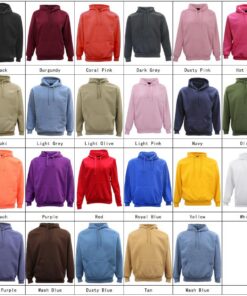 Adult Unisex Men's Basic Plain Hoodie Pullover Sweater Sweatshirt Jumper XS-8XL, Dark Green, XL - Image 3