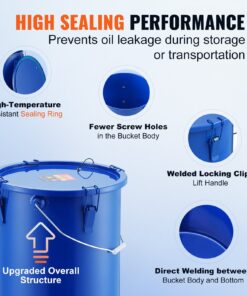 VEVOR Fryer Grease Bucket for Easy Oil Disposal - Image 4