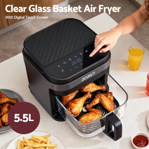 Devanti Air Fryer 5.5L - Healthy Cooking Made Easy – image 5