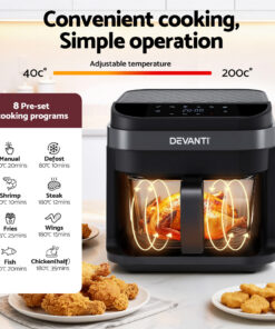 Devanti Air Fryer 5.5L - Healthy Cooking Made Easy - Image 6