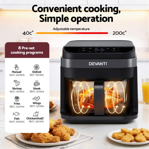 Devanti Air Fryer 5.5L - Healthy Cooking Made Easy – image 6