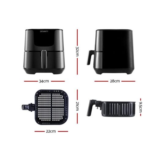 Devanti Air Fryer 7L - Healthy Cooking Made Easy – image 2