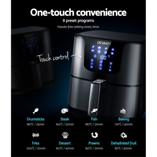 Devanti Air Fryer 7L - Healthy Cooking Made Easy – image 5