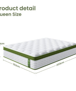 Artiss BedStory Queen Bed Frame & Mattress Set for Comfort - Image 3