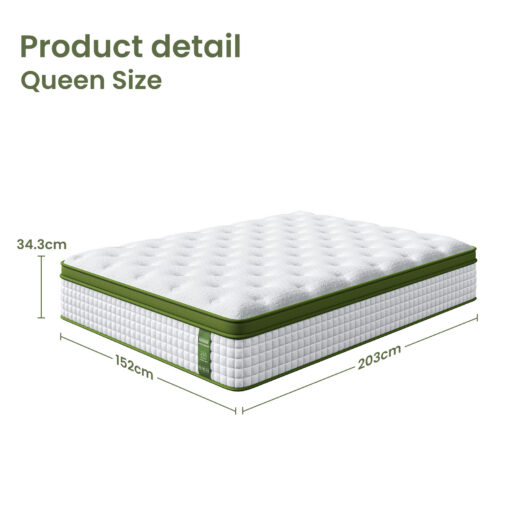 Artiss BedStory Queen Bed Frame & Mattress Set for Comfort – image 3