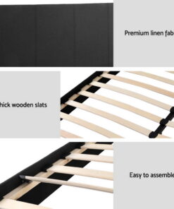 Artiss BedStory Queen Bed Frame & Mattress Set for Comfort - Image 4