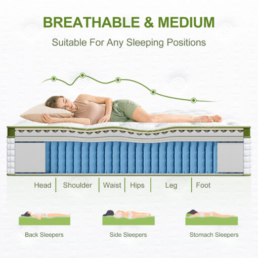 Artiss BedStory Queen Bed Frame & Mattress Set for Comfort – image 7