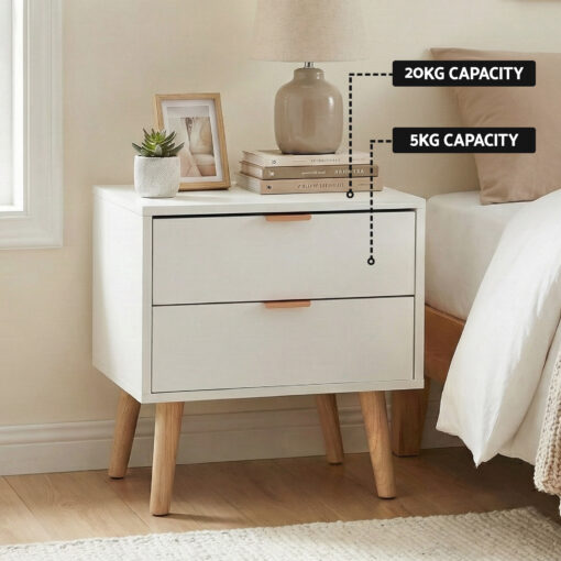 Artiss Double Bed Frame with Scallop Headboard for Comfort – image 6
