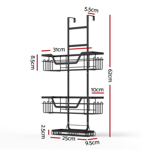 Artiss 3 Tier Shower Caddy for Clutter-Free Bathrooms – image 2