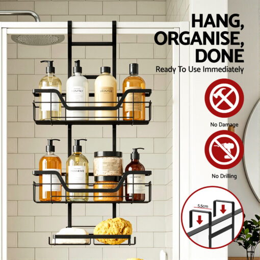 Artiss 3 Tier Shower Caddy for Clutter-Free Bathrooms – image 4