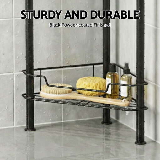 Artiss 4 Tier Corner Shower Caddy for Organised Bathrooms – image 7