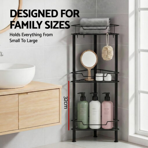 Artiss 4 Tier Corner Shower Caddy for Organised Bathrooms – image 8