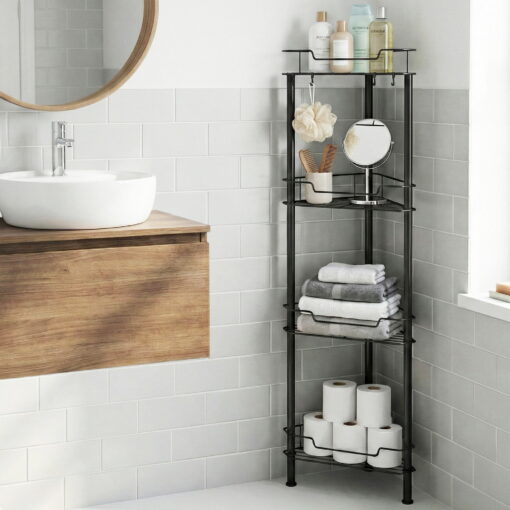 Artiss 4 Tier Corner Shower Caddy for Organised Bathrooms – image 12