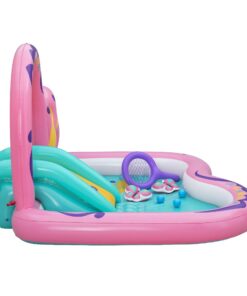 Bestway Butterfly Kids Play Pool with Slide Pink - Image 3