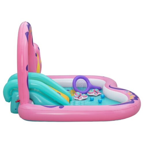 Bestway Butterfly Kids Play Pool with Slide Pink – image 3