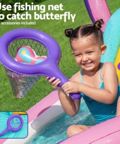 Bestway Butterfly Kids Play Pool with Slide Pink - Image 7