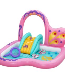 Bestway Butterfly Kids Play Pool with Slide Pink - Image 10