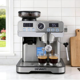 Devanti Coffee Machine Espresso Latte Maker for Perfect Brews – image 1