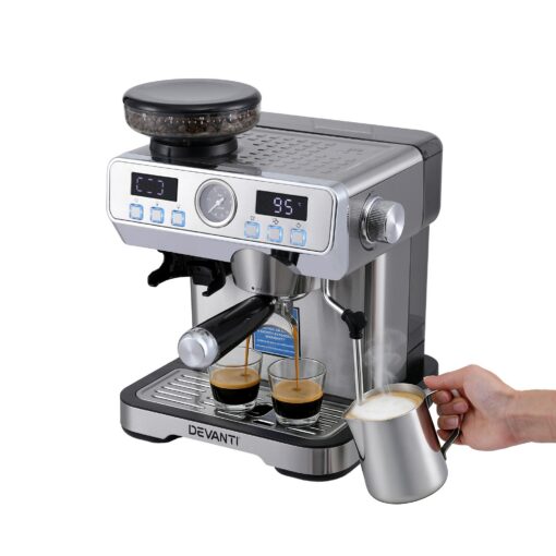 Devanti Coffee Machine Espresso Latte Maker for Perfect Brews – image 3