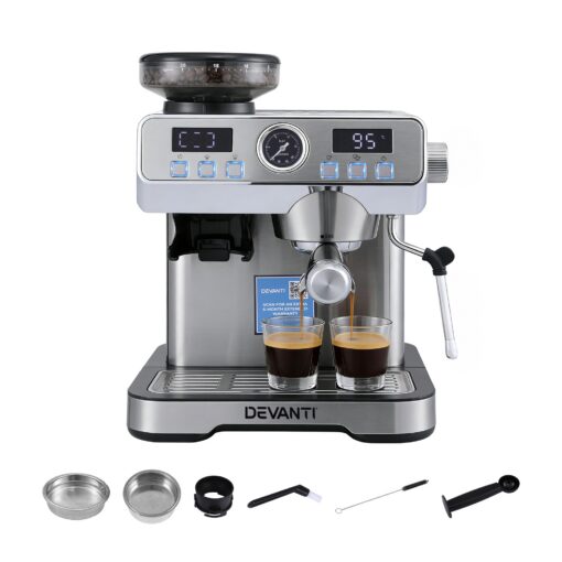 Devanti Coffee Machine Espresso Latte Maker for Perfect Brews – image 8