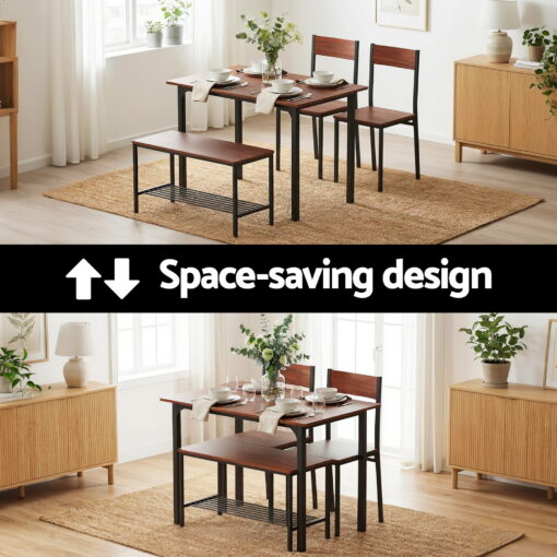 Artiss Dining Set with Storage Bench for Small Spaces – image 5