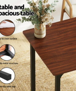 Artiss Dining Set with Storage Bench for Small Spaces - Image 6