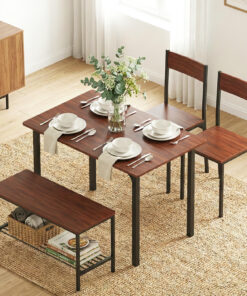 Artiss Dining Set with Storage Bench for Small Spaces - Image 8