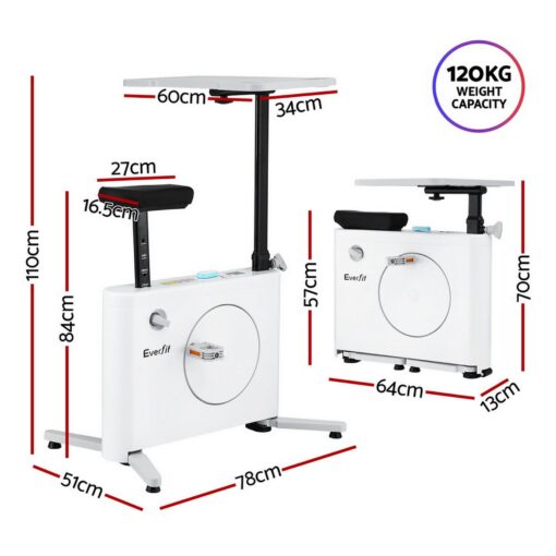Everfit Exercise Bike Magnetic Desk Bike for Home Workouts – image 2