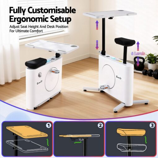 Everfit Exercise Bike Magnetic Desk Bike for Home Workouts – image 6