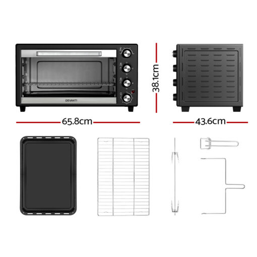 Devanti 60L Convection Oven - Versatile Cooking Solution – image 2
