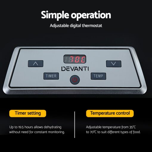 Devanti Food Dehydrator for Healthy Snack Creation – image 7