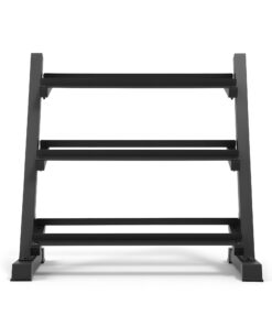 Everfit 3-Tier Dumbbell Rack 300kg Black - Image 3