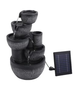 Gardeon Solar 5-Tier Fountain with Battery - Image 3