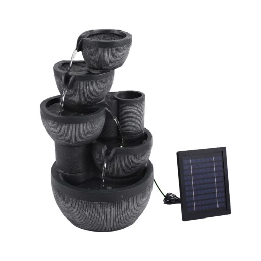 Gardeon Solar 5-Tier Fountain with Battery – image 3