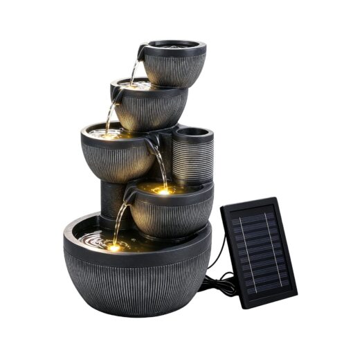 Gardeon Solar 5-Tier Fountain with Battery – image 9